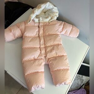 Baby girl Moncler snow suit 6/9 month